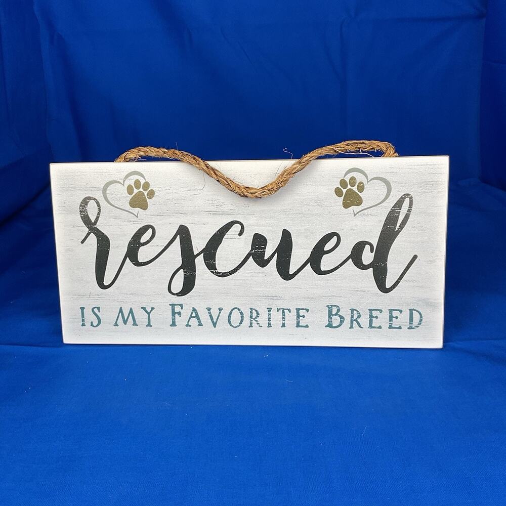 Wooden Sign - 'Live Love Rescue' - Heartfelt Decor for Animal Lovers